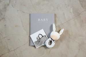 Write To Me: Baby Journal - Birth To Five Years Grey - GFP Babies Newborn Photography
