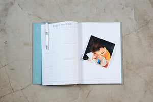 Write To Me: Baby Journal - Birth To Five Years Grey - GFP Babies Newborn Photography