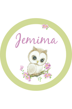 Personalised Woodland Creature wall decal